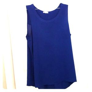 Cobalt blue sleeveless tunic